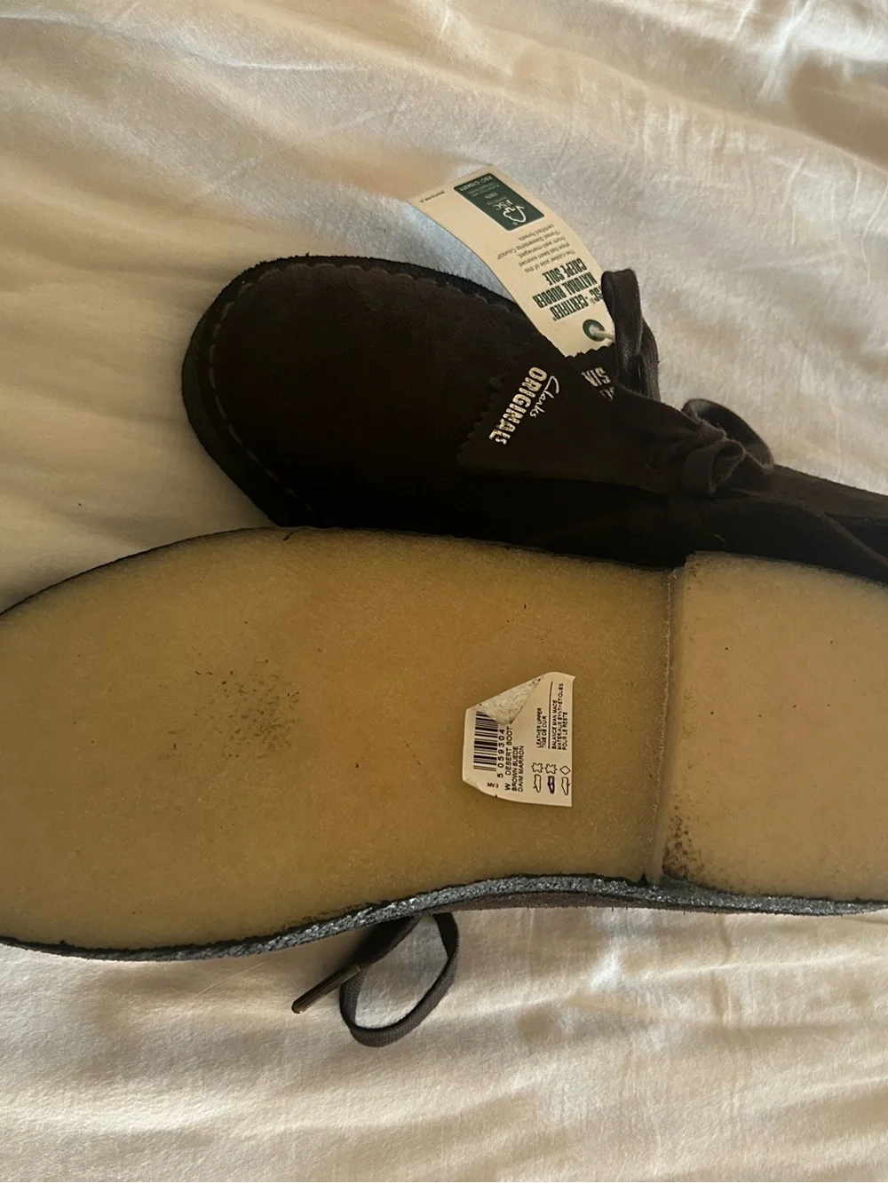 Clarks Brown Suede Desert Boots Chukka Original men’s 7 women’s 9